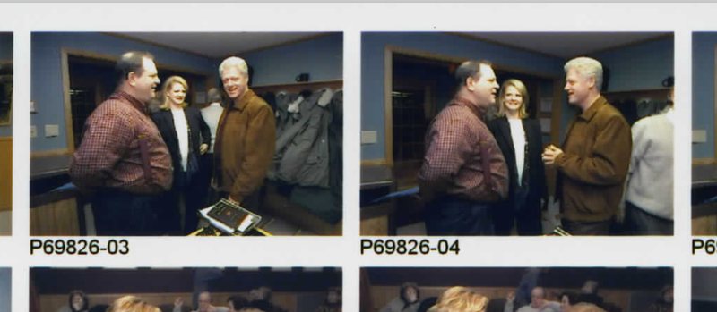 Illustration for article titled Clinton Presidential Library Releases New Photos of Harvey Weinstein From the 1990s